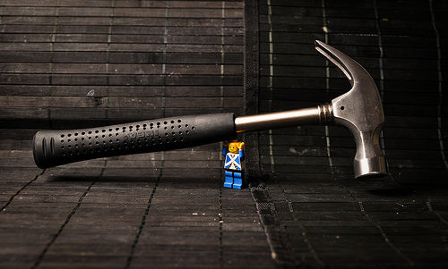 lego strong man hammer